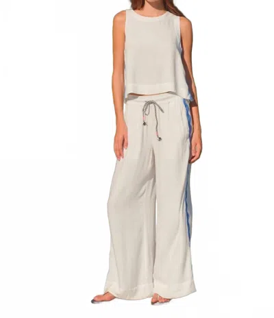 Sundry Crop Sleeveless Top In Off White