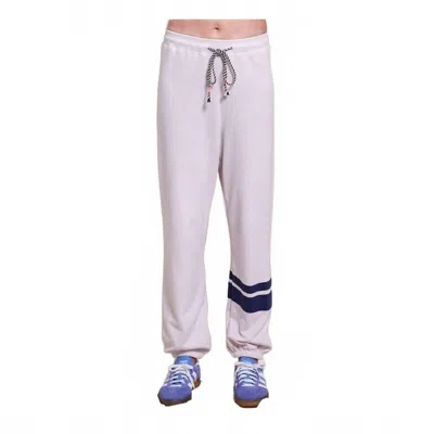 Sundry Double Stripe Sweatpant In Oyster In White