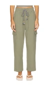 Sundry Easy Cargo Pant In Green