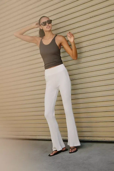 Sundry Flare Lounge Pants In Ivory