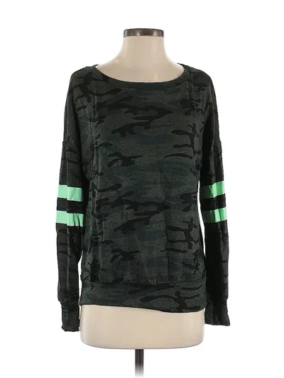 Pre-owned Sundry For Evereve Long Sleeve T-shirt In Green