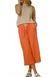 Sundry Gauze Culottes In Blaze Orange In Multi