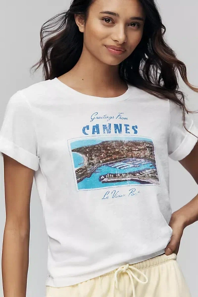 Sundry Greetings Short-sleeve Tee In White