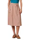 Sundry High Waisted A Line Cargo Skirt In Almond In Multi