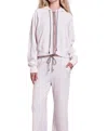 Sundry Horizon Seamed Hoodie In Oyster In Pink