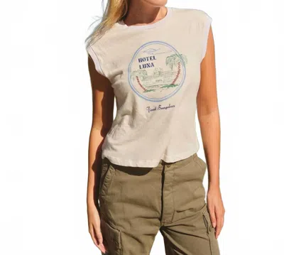 Sundry Hotel Luna Muscle Tank In Oyster In White