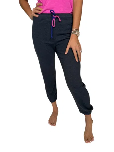 Sundry Jogger With Rainbow Cord In Navy In Black