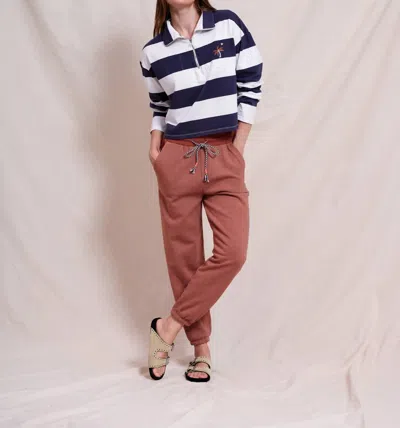 Sundry Johnny Collar Pullover Sweatshirt In Optic White