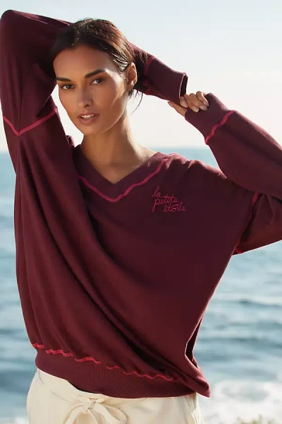 Sundry Le Petit Sweatshirt In Red