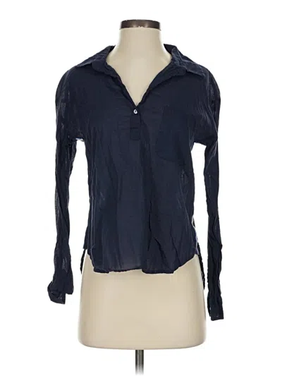 Pre-owned Sundry Long Sleeve Blouse In Blue