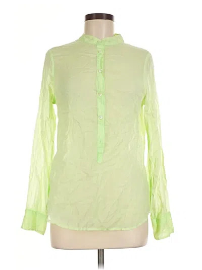 Pre-owned Sundry Long Sleeve Blouse In Green