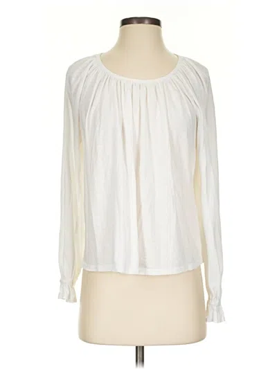 Pre-owned Sundry Long Sleeve Blouse In Ivory