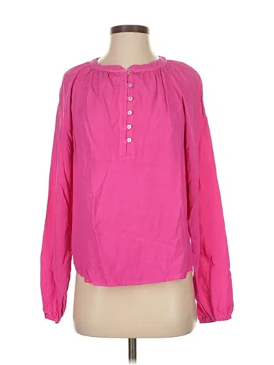 Pre-owned Sundry Long Sleeve Blouse In Pink
