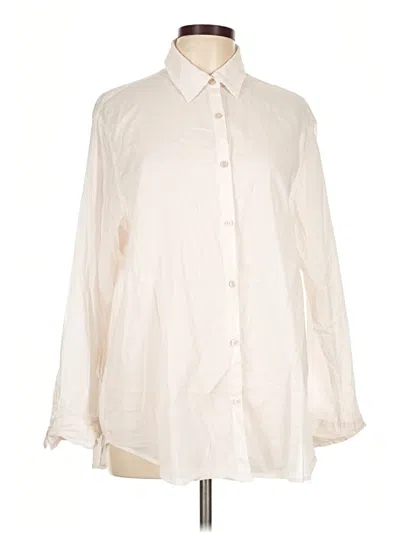 Pre-owned Sundry Long Sleeve Button Down Shirt In Ivory
