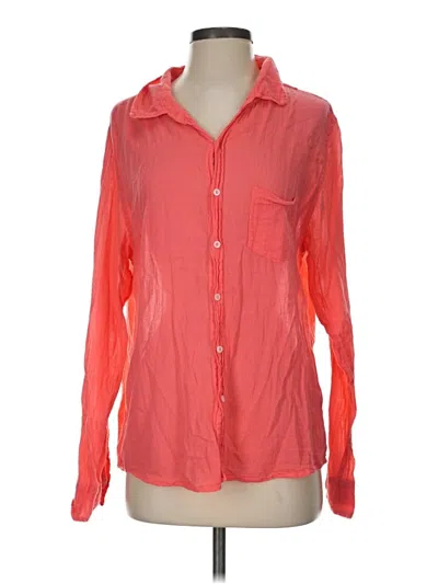 Pre-owned Sundry Long Sleeve Button Down Shirt In Orange