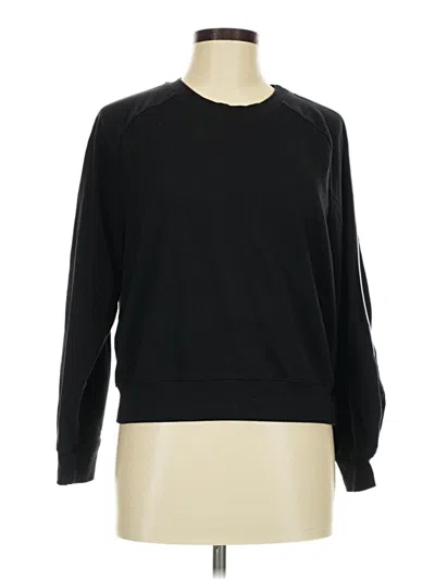 Pre-owned Sundry Long Sleeve Top Black Crew Neck Tops