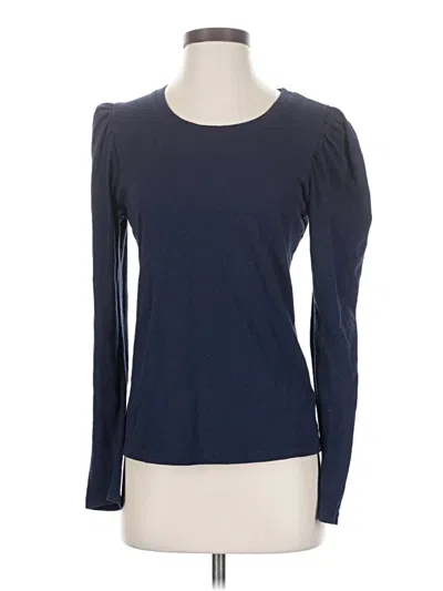 Pre-owned Sundry Long Sleeve Top Blue Crew Neck Tops
