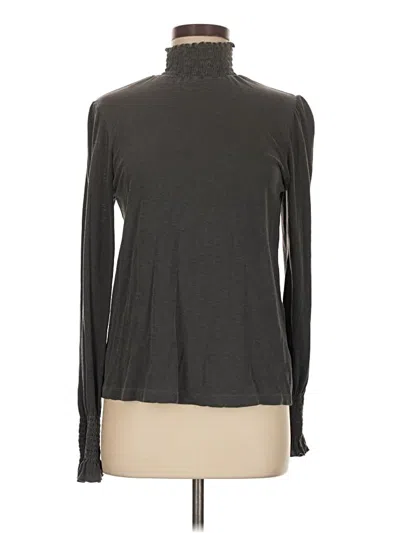 Pre-owned Sundry Long Sleeve Top Gray Turtleneck Tops