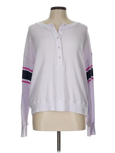 Pre-owned Sundry Long Sleeve Top Purple Crew Neck Tops