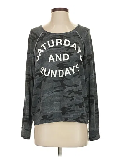 Pre-owned Sundry Long Sleeve T-shirt In Gray