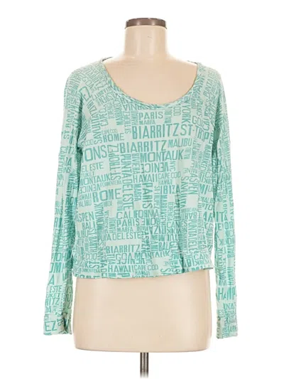 Pre-owned Sundry Long Sleeve T-shirt In Teal