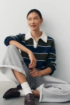 Sundry Long-sleeve Rugby Pullover In Multi