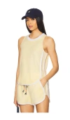 Sundry Loop Terry Tank Top In Gold