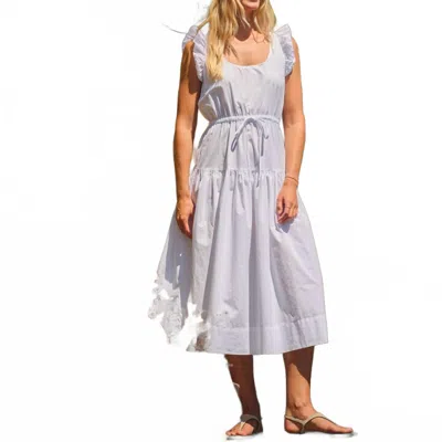 Sundry Pleated Dress In Sea Breeze In Blue