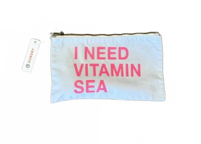 Sundry Pom Pom Vitamin Sea Pouch In Whisper In Multi