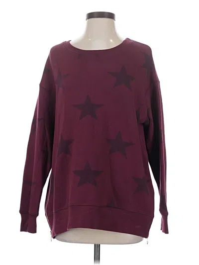 Pre-owned Sundry Pullover Sweater In Burgundy