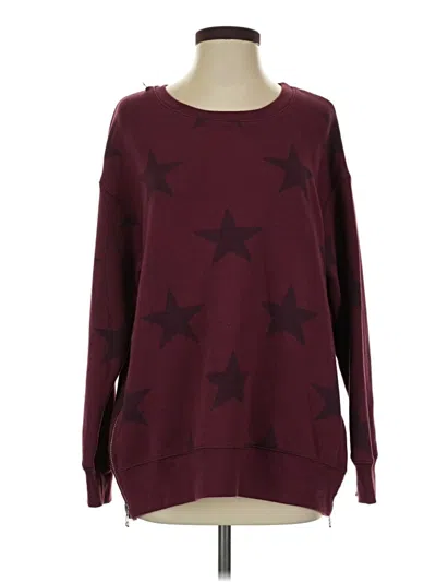 Pre-owned Sundry Pullover Sweater In Burgundy