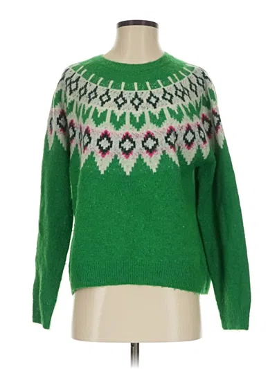 Pre-owned Sundry Pullover Sweater In Green
