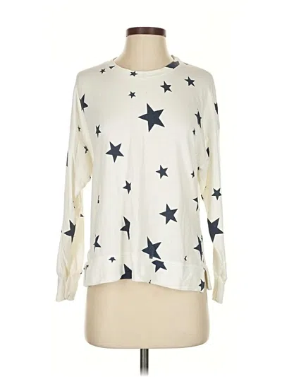 Pre-owned Sundry Pullover Sweater In White