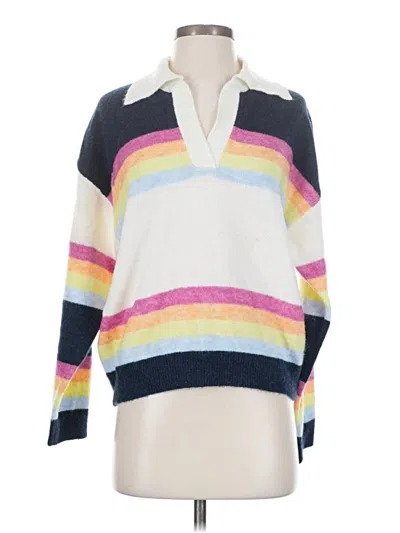 Pre-owned Sundry Pullover Sweater In White