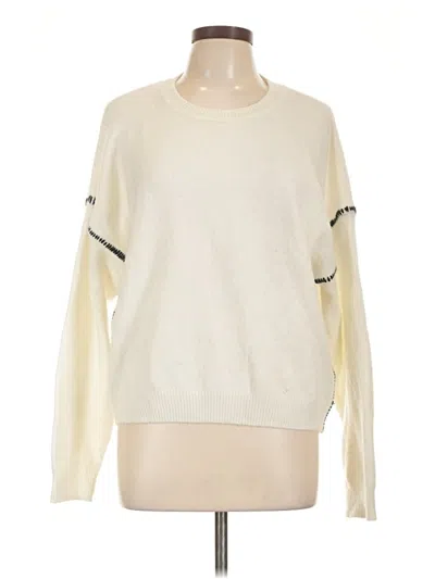 Pre-owned Sundry Pullover Sweater In White