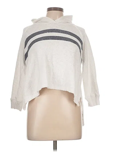 Pre-owned Sundry Pullover Sweater In White