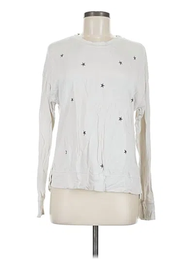 Pre-owned Sundry Pullover Sweater In White