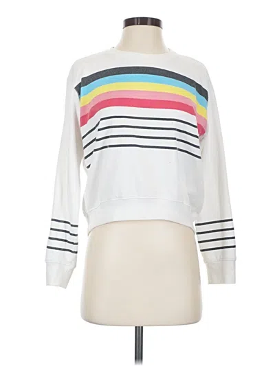 Pre-owned Sundry Pullover Sweater In White