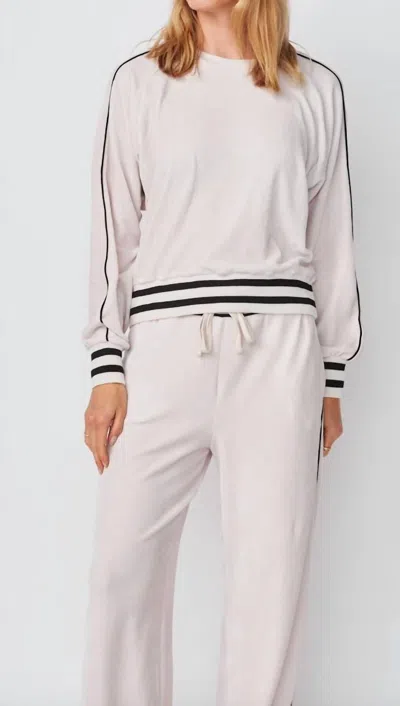 Sundry Raglan Pullover Sweatshirt In Oyster In White