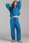 Sundry Raw-seam Sweatpants In Blue