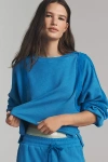 Sundry Raw-seam Sweatshirt In Blue