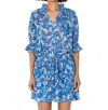 SUNDRY SHORT DRESS WITH TIE IN PERRIN PAISLEY