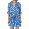 Sundry Short Dress With Tie In Perrin Paisley In Multi