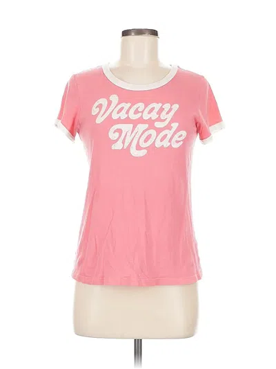 Pre-owned Sundry Short Sleeve T-shirt In Pink