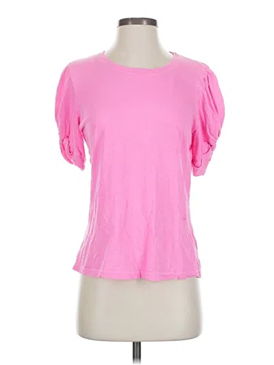 Pre-owned Sundry Short Sleeve Top Pink Sweetheart Neckline Tops