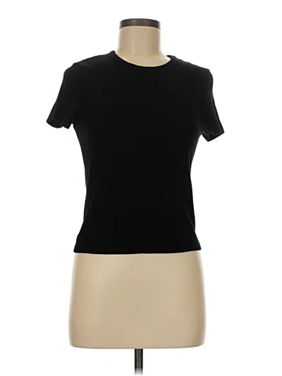 Pre-owned Sundry Short Sleeve Turtleneck In Black