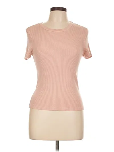 Pre-owned Sundry Short Sleeve Turtleneck In Pink