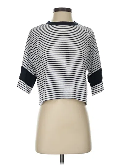 Pre-owned Sundry Short Sleeve Turtleneck In Silver