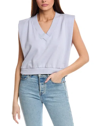 Sundry Sleeveless Sweatshirt In Blue