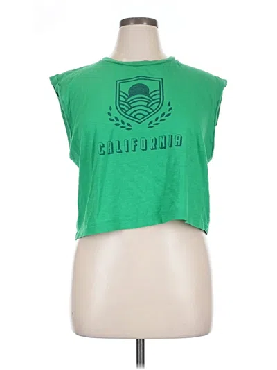 Pre-owned Sundry Sleeveless T-shirt In Green